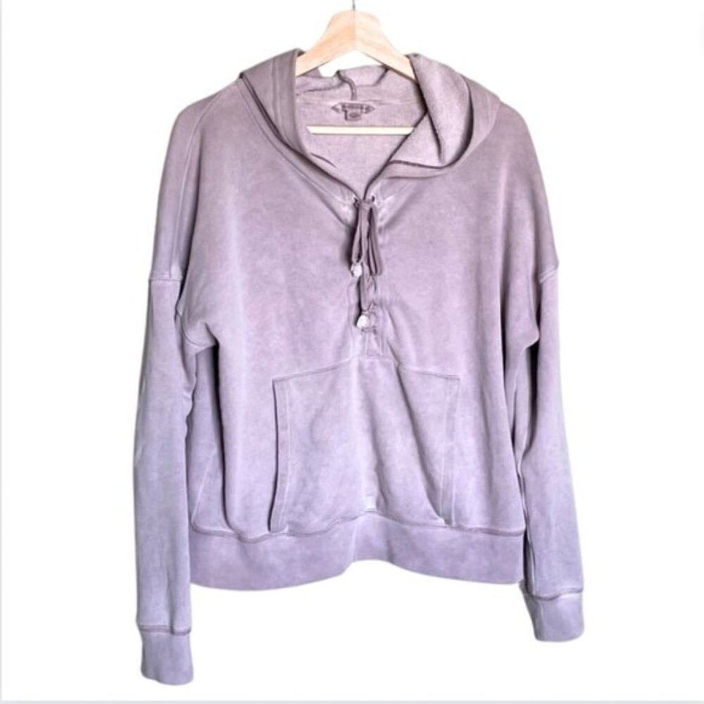 American Eagle Womens purple Lace Up Hoodie Purple Size Medium